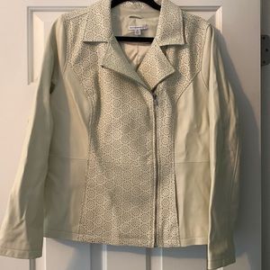Isaac Mizrahi - Beautiful Faux Leather Jacket